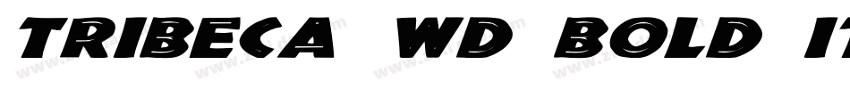 Tribeca Wd Bold Italic字体转换